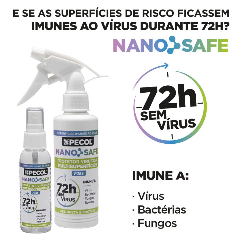 P385 Protetor Virucida Multisuperfícies 72h NANOSAFE